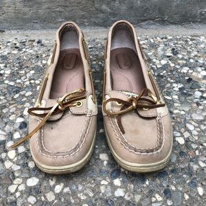Sperry Top-sided gold boat shoes